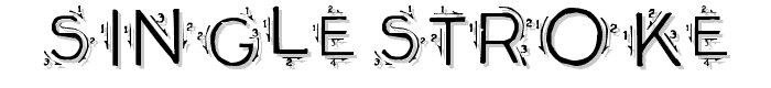 Single Stroke font
